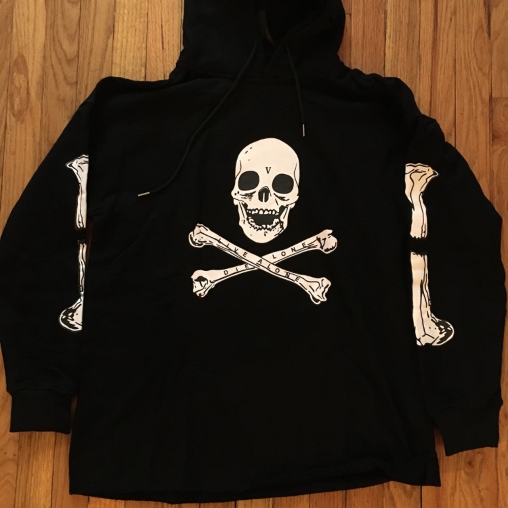 Vlone x MasterMind Hoodie Skull & Bones-M